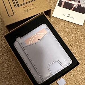 Andar - The Denner Periwinkle Leather Wallet